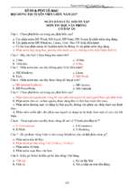 Đề thi + đáp án tin học viên chức tỉnh Cà Mau 2017