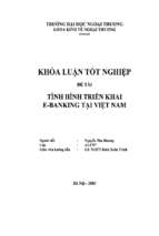 Khóa luận tình hình triển khai e banking tại việt nam, luận văn tốt nghiệp đại học, thạc sĩ, đồ án,tiểu luận tốt nghiệp