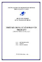 Thiết kế chung cư lô b phan văn  trị quận 5  (thuyết minh và phụ lục)