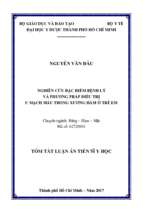 Nghiên cứu đặc điểm bệnh lý và kết quả điều trị u mạch máu trong xương hàm ở trẻ em (tt)