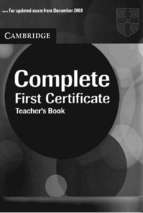 Complete first certificate teachers book 