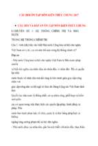 Câu hỏi ôn tập môn kiến thức chung 2017