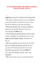 ôn tập trọng tâm môn viết chuyên ngành tài chính công chức tỉnh 2017