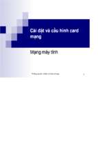 đề tài cài đặt và cấu hình card mạng (hướng dẫn từng bước kèm hình ảnh minh họa)   luận văn, đồ án, đề tài tốt nghiệp