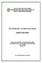 Báo cáo lập trình nhúng căn bản  game star wars   luận văn, đồ án, đề tài tốt nghiệp