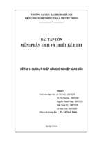 đề tài quản lý nhập hàng xí nghiệp xăng dầu   luận văn, đồ án, đề tài tốt nghiệp