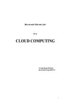 Báo cáo môn tính toán lưới  công nghệ cloud computing   luận văn, đồ án, đề tài tốt nghiệp