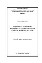 Tiếp cận tài chính, quản trị vốn luân chuyển và giá trị công ty