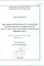 Thuc trang nhan luc va su hai long cbyt tai ytdp binh thuan