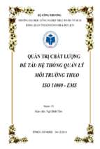 HỆ THỐNG QUẢN LÝ MÔI TRƯỜNG THEO ISO 14000 - EMS