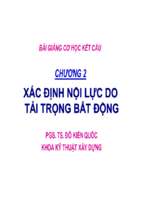 Bài giảng cơ học kết cấu chương 2   pgs.ts.đỗ kiến quốc