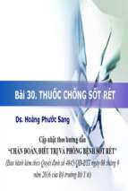 Bài 30 thuoc phong chong sot ret