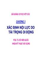 Bài giảng cơ học kết cấu chương 3   pgs.ts.đỗ kiến quốc