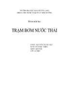 đồ án tốt nghiệp   trạm bơm nước thải