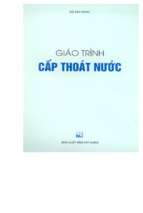 Giáo Trình  Cấp Thoát Nước - Bộ XÂY DỰNG