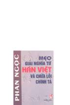 Mẹo giải nghĩa từ hán việt và chữa lỗi chính tả phần 1