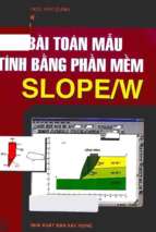 Bài toán mẫu tính bằng phần mềm slope