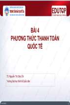 PHƯƠNG THỨC THANH TOÁN QUỐC TẾ