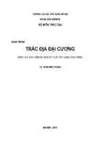 Giáo trình trắc địa đại cương đại học xây dựng