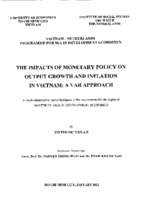The impacts of monetary policy on output growth and inflation in vietnam a var approach  (luận văn thạc sĩ)