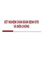 Bài giảng xét nghiệm chuẩn đoán đái tháo đường và biến chứng
