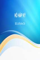 Bài giảng hô hấp ký