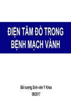 Bài giảng điện tâm đồ trong bệnh mạch vành