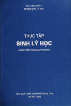 Giáo trình thực tập sinh lý học