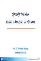 Bài giảng cập nhật kháng kháng sinh ở vn