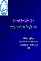 Bài giảng xét nghiệm miễn dịch trong huyết học truyền máu