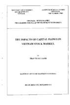 The impacts of capital flows on vietnam stock market  luận văn thạc sĩ