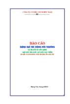 Báo cáo Dự án đầu tư xây dựng nhà máy sản xuất chế biến thực phẩm
