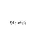 Bài giảng bệnh lý tuyến giáp