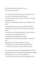 đáp án bộ đề phỏng vấn tuyển giáo viên mầm non mới nhất hiện nay