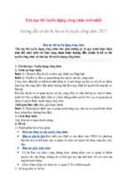 Thủ tục thi tuyển dụng công chức mới nhất hướng dẫn chuẩn bị hồ sơ thi tuyển công chức 2017