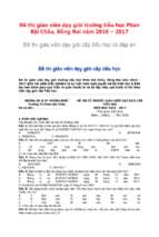 Hot    đề thi giáo viên dạy giỏi trường tiểu học phan bội châu, đồng nai năm 2016   2017 đề thi giáo viên dạy giỏi cấp tiểu học có đáp án