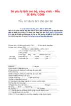 Sơ yếu lý lịch cán bộ, công chức   mẫu 2c bnv 2008 mẫu sơ yếu lý lịch cho cán bộ