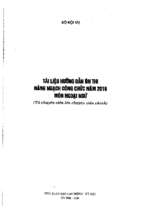 Tài liệu hướng dẫn ôn thi nâng ngạch công chức môn ngoại ngữ năm 2016 tuyển tập đề ôn thi lên chuyên viên chính môn ngoại ngữ