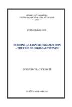 Building a learning organization   the case of logigear vietnam