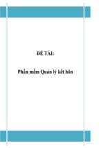 đồ án phân tích thiết kế hệ thống quản lý phần mềm kết hôn   luận văn, đồ án, đề tài tốt nghiệp