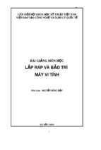 Giáo trình sửa chữa lắp máy vi tính   luận văn, đồ án, đề tài tốt nghiệp