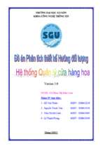 đồ án phân tích thiết kế hệ thống quản lý cửa hàng hoa   luận văn, đồ án, đề tài tốt nghiệp