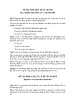 đề công chức thuế môn kiến thức chung và nghiệp vụ