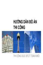 Hướng dẫn đồ án tổ chức thi công đúc bê tông toán khối