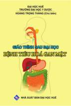 Giáo trình sau đại học bệnh tiêu hóa   gan mật (nxb đại học huế 2014)   hoàng trọng thắng 