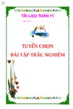 Tuyển tập bài tập trắc nghiệm đại số lớp 11 