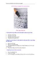 đề thi trắc nghiệm thi tuyển vào ngân hàng