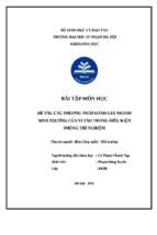  Bài tập môn học hoá công nghệ môi trường đề tài Tổng quan các phương pháp đánh giá sinh trưởng vi tảo trong phòng thí nghiệm