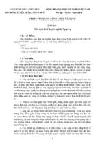 đề thi đáp án thi tuyển viên chức môn thi chuyên ngành ngoại vụ