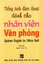 Tiếng anh đàm thoại dành cho nhân viên văn phòng